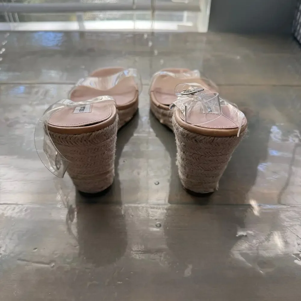 Chelsea & Violet Melne Wedge Espadrilles Heels Sz 9.5